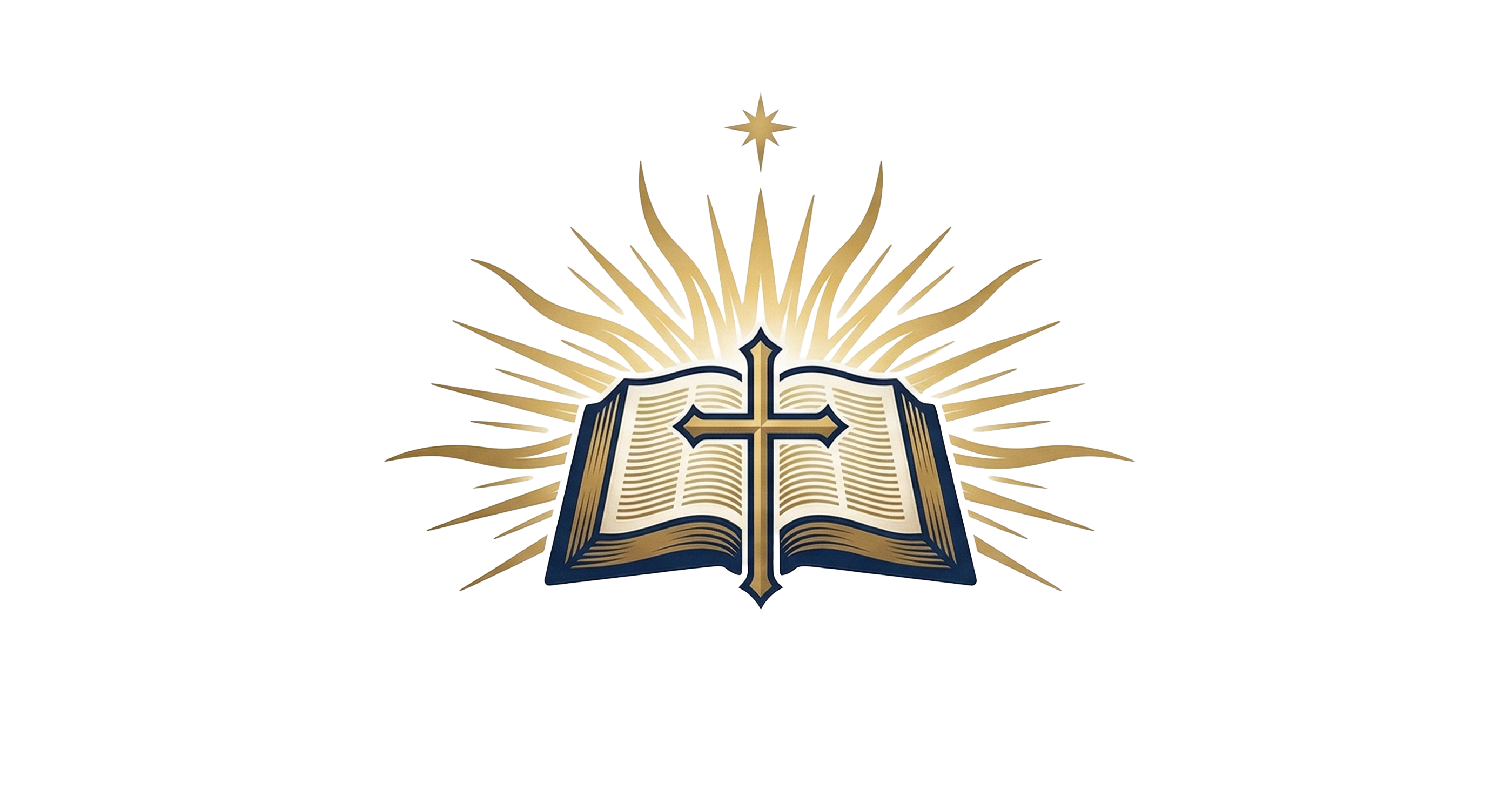 Verbum Domini — open Bible with cross and rays of light